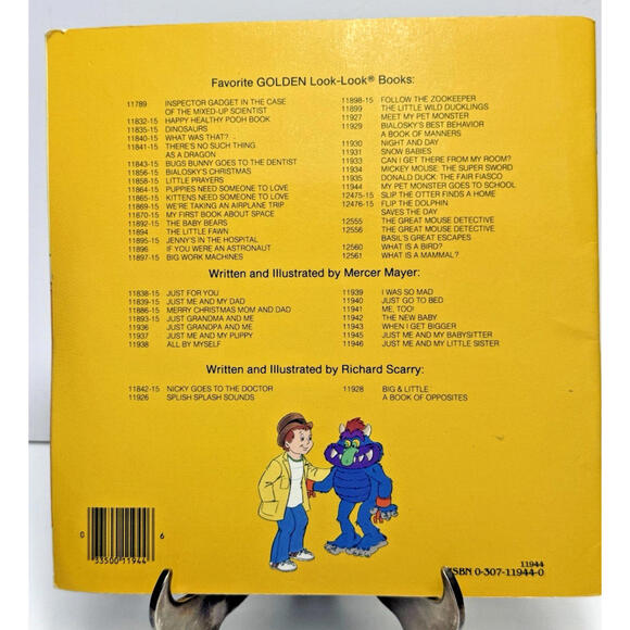 Vtg 1986' 88' My Pet Monster Goes to School Book Children's Plush Cartoon - Picture 8 of 10